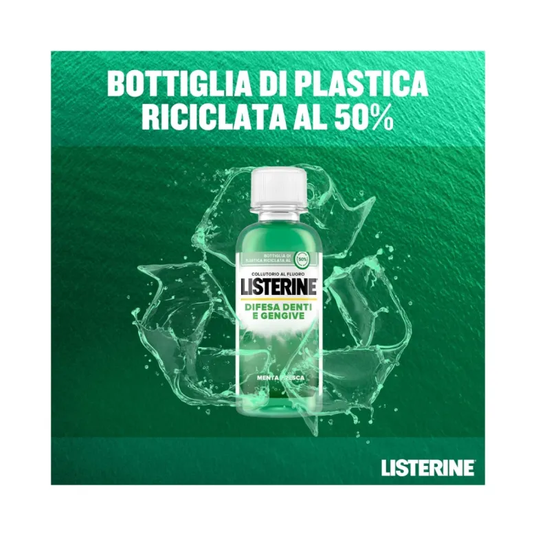 Listerine Collutorio difesa denti e gengive formato viaggio 95ml