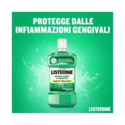 Listerine Difesa Denti&Gengive Collutorio protettivo 500ml gusto menta delicata