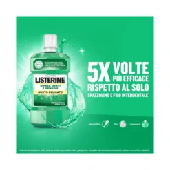 Listerine Difesa Denti&Gengive Collutorio protettivo 500ml gusto menta delicata