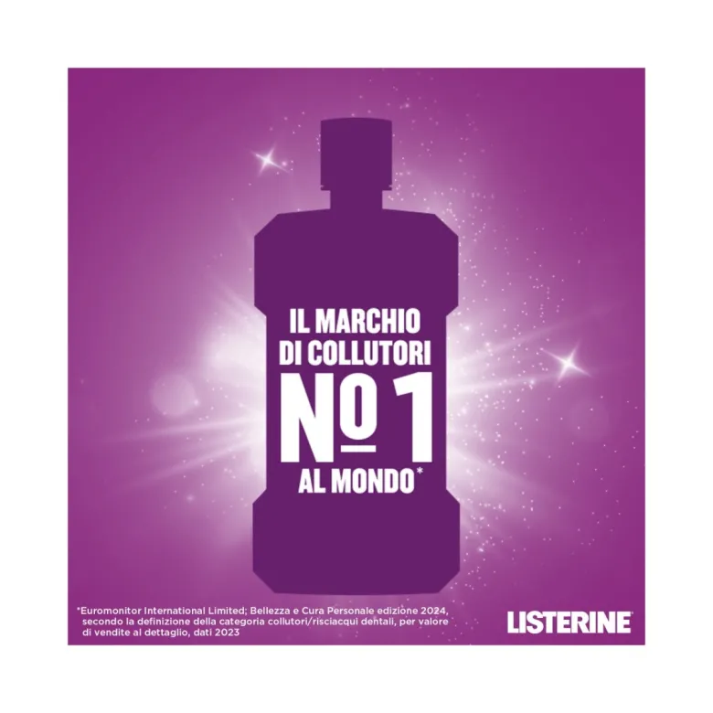 Listerine Total Care collutorio gusto menta pura 2x500ml