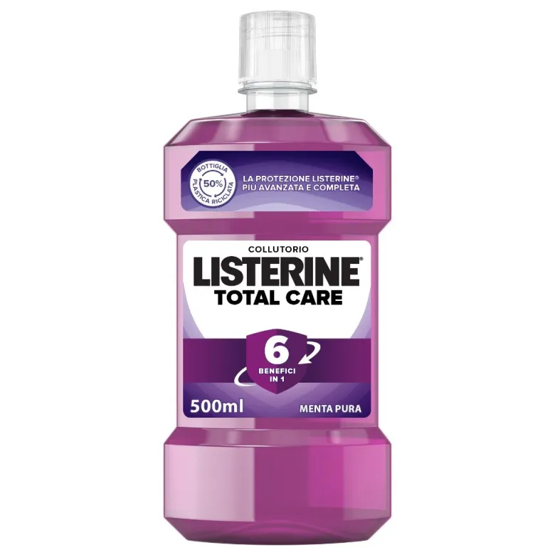 Listerine Total Care 6in1 collutorio gusto menta pura 500ml