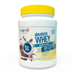 Longlife Absolute Whey Integratore di proteine gusto cacao 500g