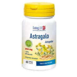 Longlife Astragalo 200mg tonico adattogeno 60 capsule
