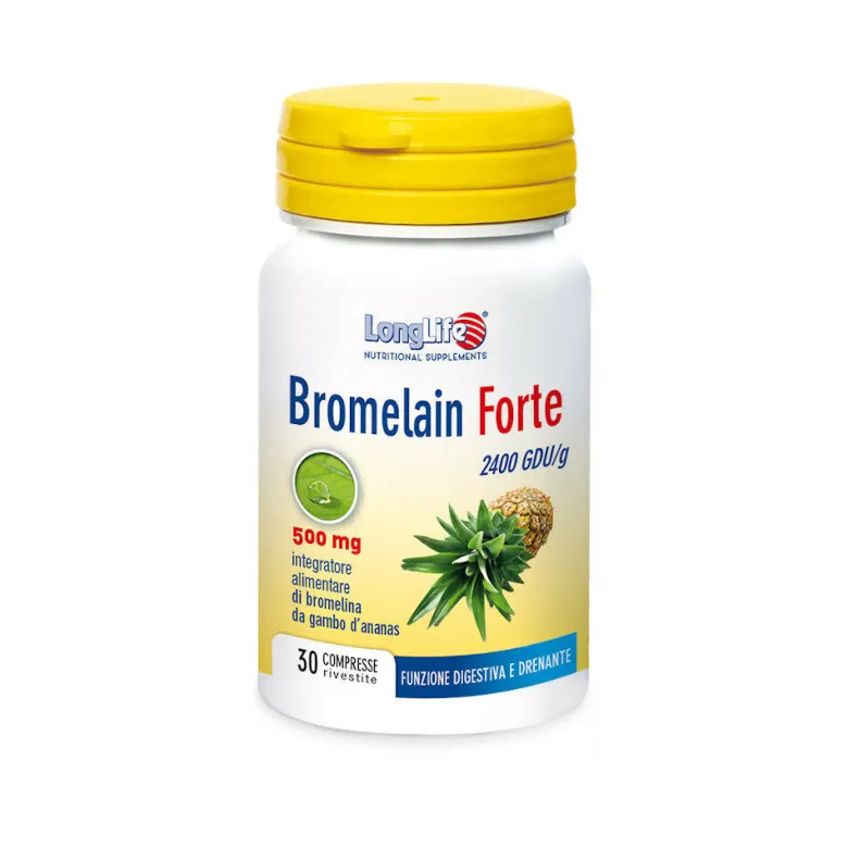 Longlife Bromelain Forte drenante 30 tavolette