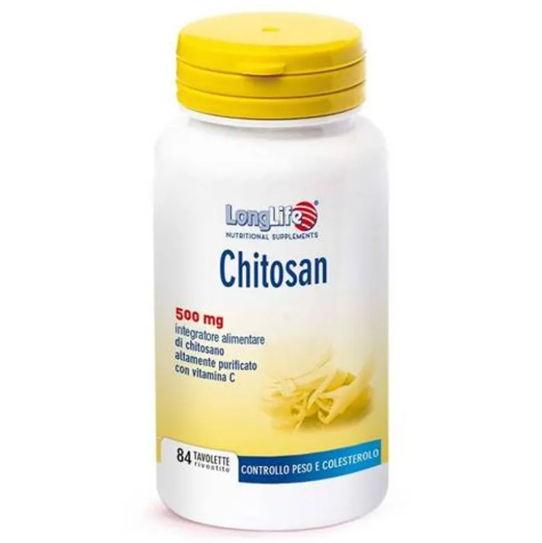 Longlife Chitosan 500mg controllo del peso 84 tavolette