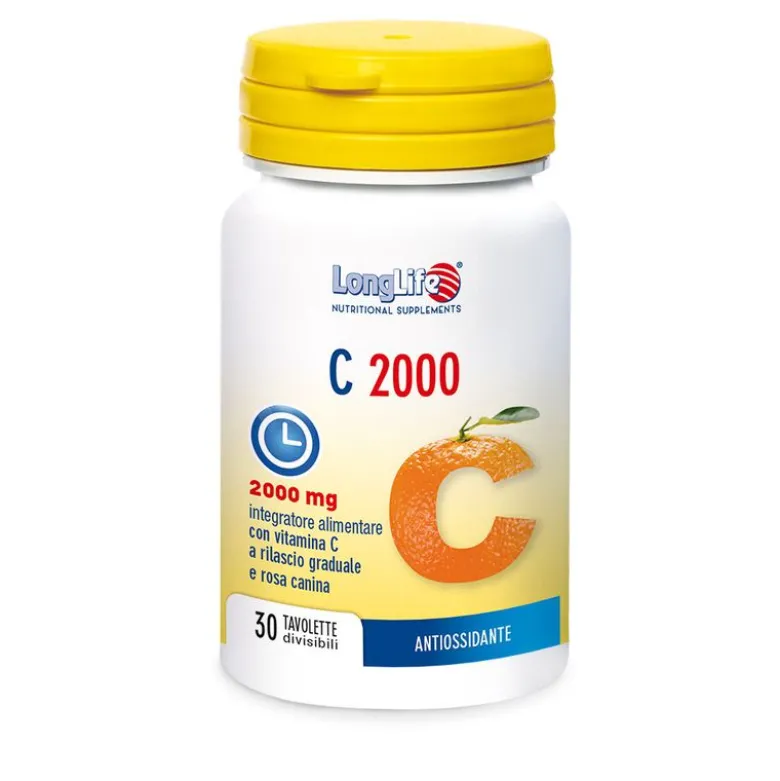 Longlife C2000 t/r antiossidante e vitaminico 30 tavolette