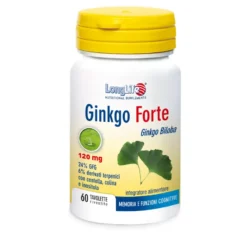 Longlife Ginkgo Forte per la memoria e le funzioni cognitive 60 tavolette