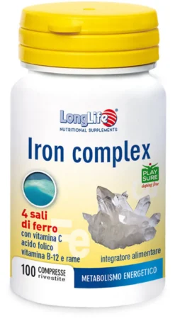 Longlife Iron Complex integratore di ferro 100 compresse