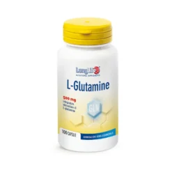 Longlife L-Glutamine integratore alimentare per la normale funzione muscolare 100 capsule