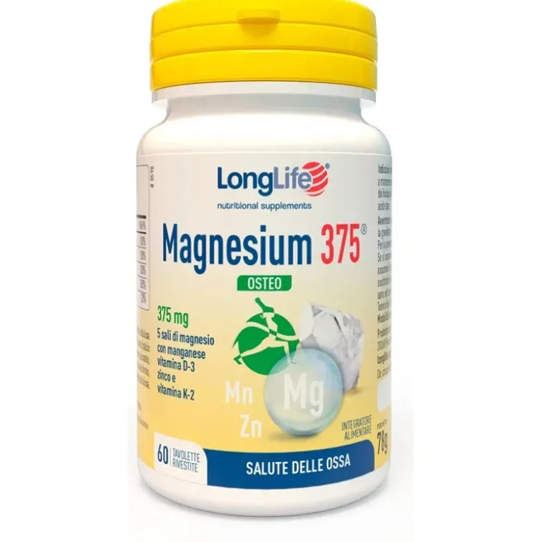 Longlife Magnesium 375 Osteo 60 Tavolette