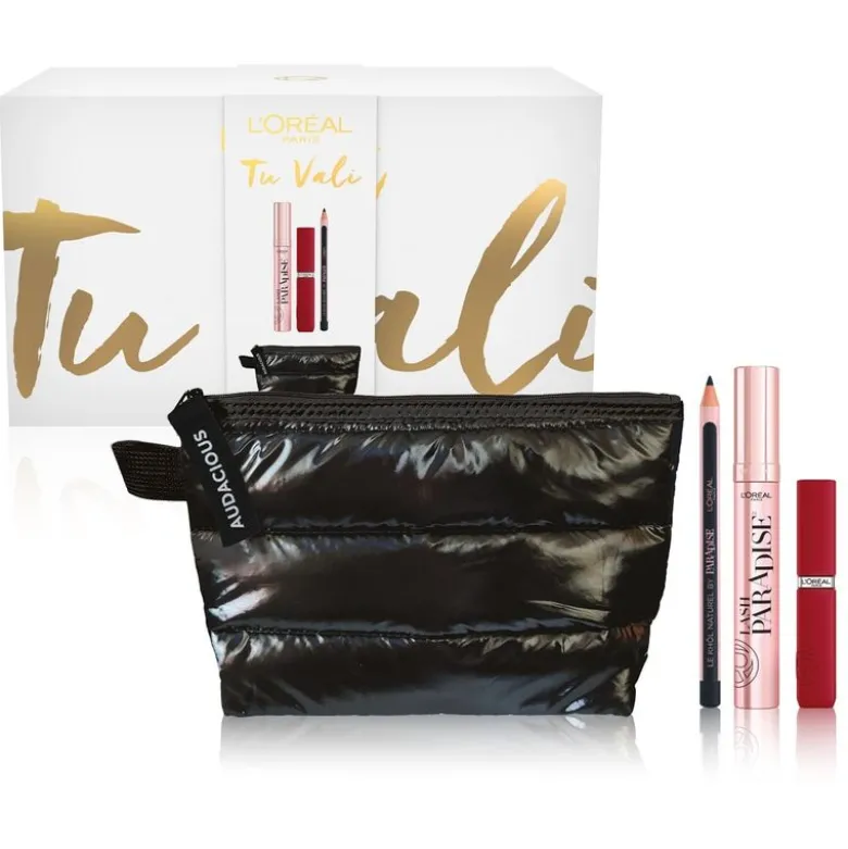L'Oréal Paris Self Confidence Box Mascara + Rossetto + Matita Occhi + Beauty Nero