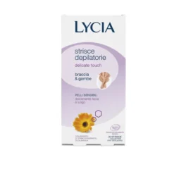Lycia Delicate Touch pelli sensibili strisce depilatorie per braccia e gambe 20 strisce