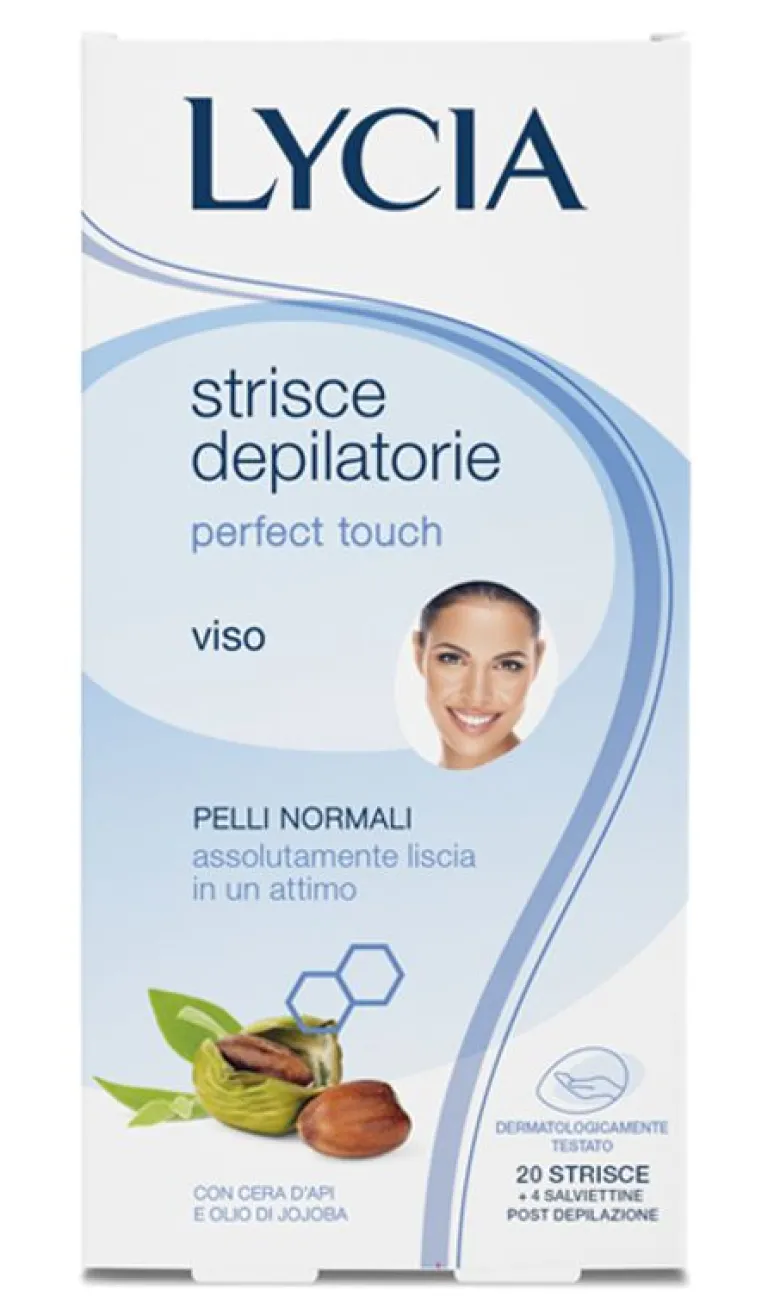 Lycia Perfect Touch Viso 20 Strisce Depilatorie