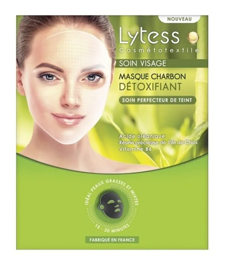 Lytess Trattamento Viso Detox Maschera al Carbone