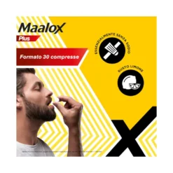Maalox Plus Azione Rapida Contro Bruciore e Acidità di Stomaco 50 cpr