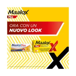 Maalox Plus Azione Rapida Contro Bruciore e Acidità di Stomaco 50 cpr