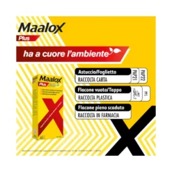 Maalox Plus Sospensione Orale Contro Bruciore e Acidità di Stomaco 250 ml