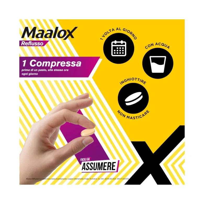 Maalox Reflusso Contro Reflusso Acido 14 Compresse