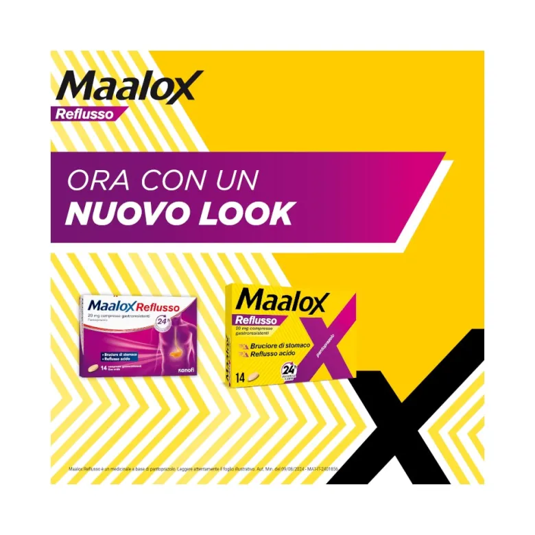 Maalox Reflusso Contro Reflusso Acido 14 Compresse