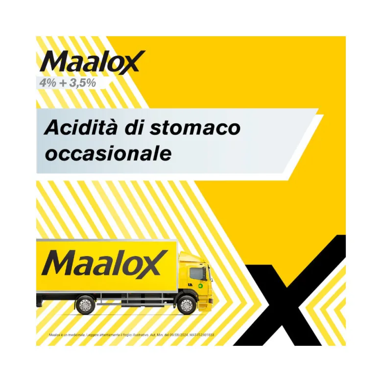 Maalox 400+400 Sospensione Orale Contro Acidità di Stomaco Occasionale 250 ml