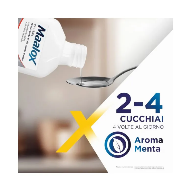 Maalox 400+400 Sospensione Orale Contro Acidità di Stomaco Occasionale 250 ml
