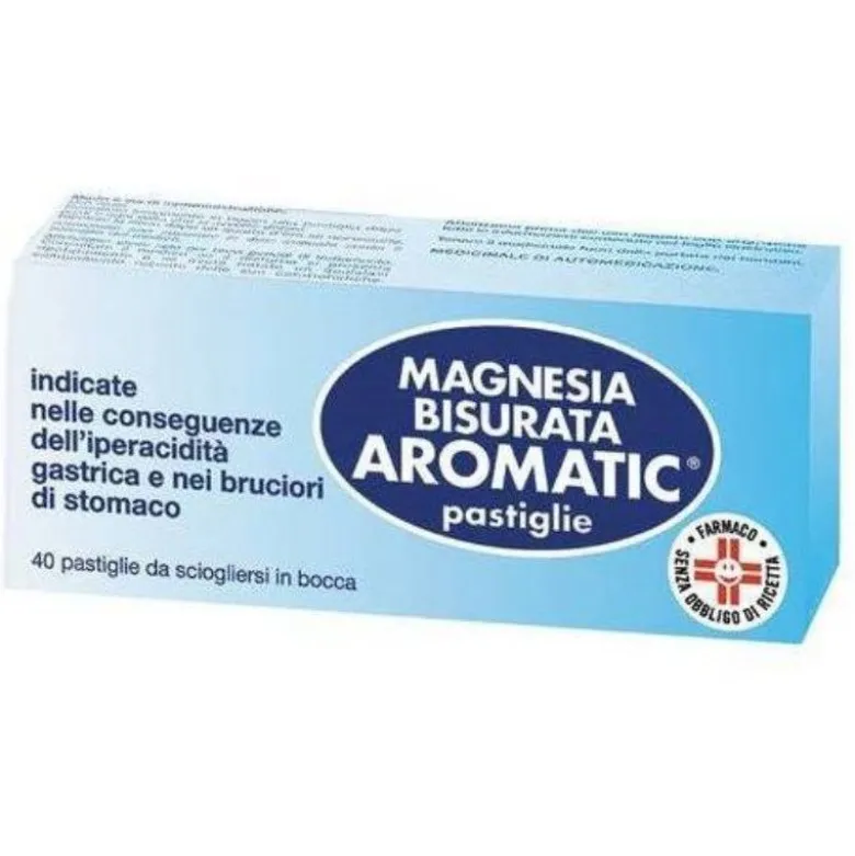 Magnesia Bisurata Acidità Di Stomaco 40 Compresse