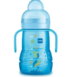 Mam Trainer biberon e tazza colore azzurro 4+ mesi 220ml