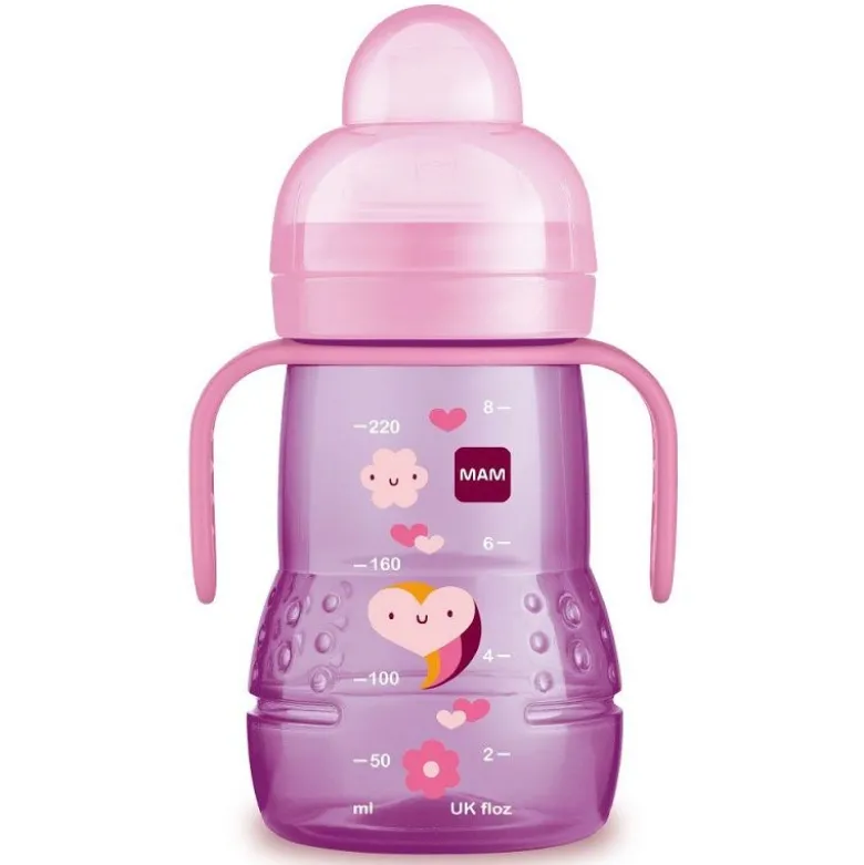 Mam Trainer biberon e tazza colore rosa 4+ mesi 220ml