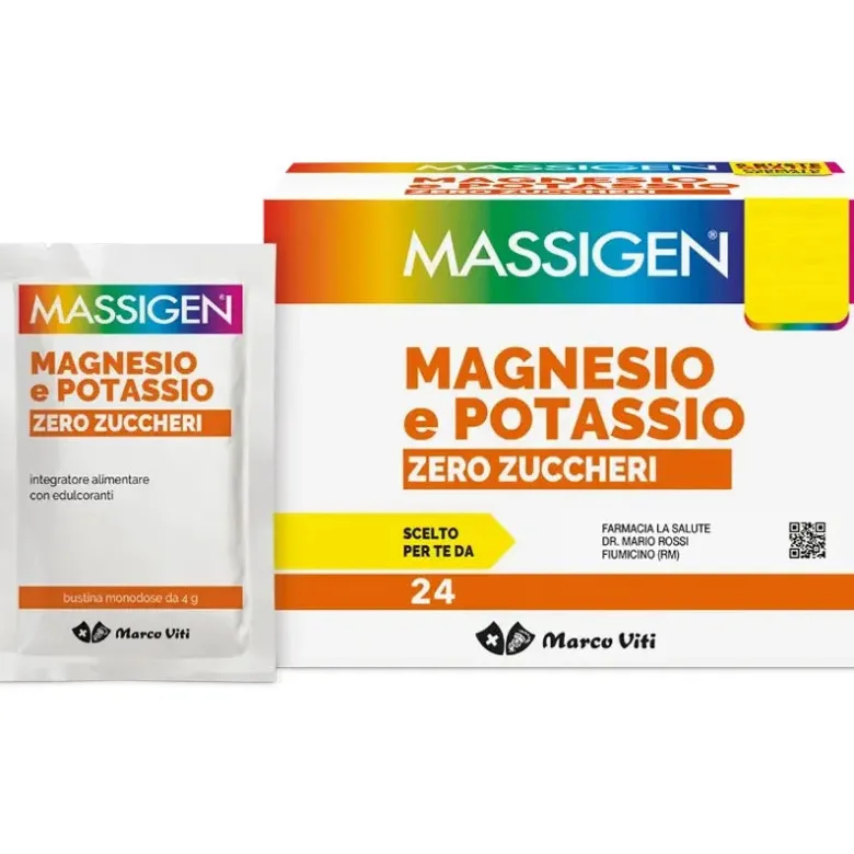 Marco Viti Massigen Magnesio Potassio Zero Zuccheri 24 Bustine