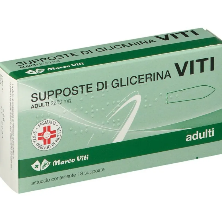 Marco Viti Supposte Glicerina Adulti 18 Supposte 2.250mg
