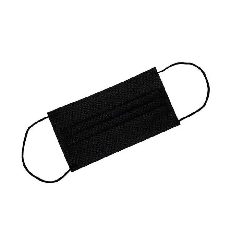 Mascherina chirurgica monouso adulto colore nero 10 pezzi