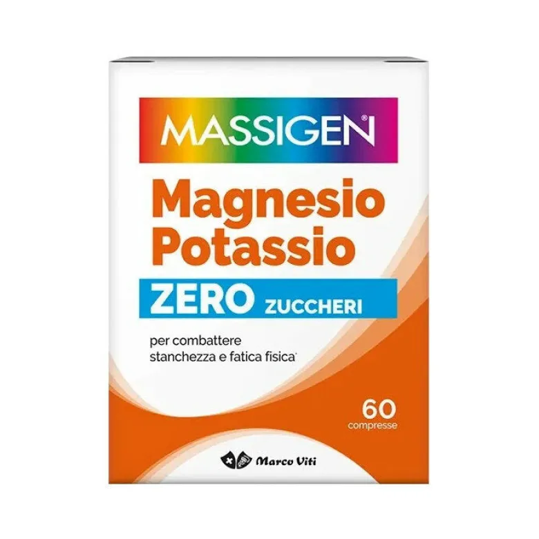 Massigen Magnesio e Potassio Senza Zuccheri 60 compresse