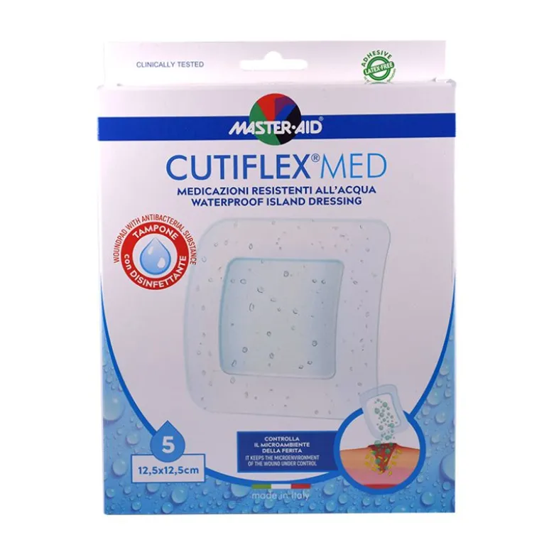 Master Aid Cutiflex Med cerotti 12,5x12,5cm 5 pezzi