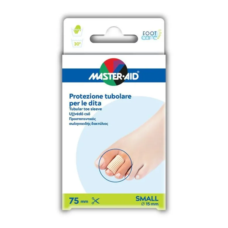 Master-Aid Foot Care Protezione Tubolare per le dita 2 pezzi Small