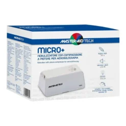 Master Aid Micro+ Nebulizzatore con Compressore a Pistone per Aerosolterapia