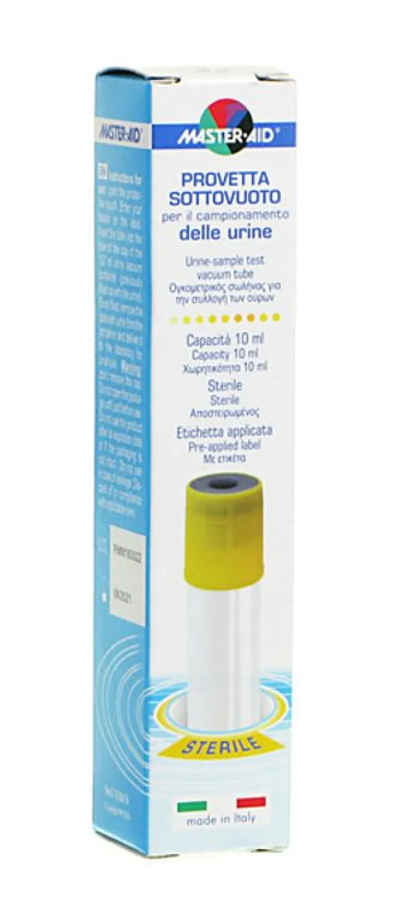 Master Aid Provetta sottovuoto sterile per urine 10 ml
