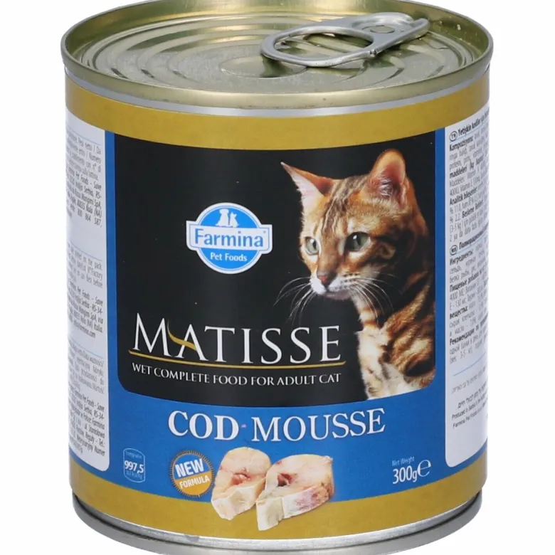 Matisse Cat Codfish Mousse Per Gatti Adulti 300g