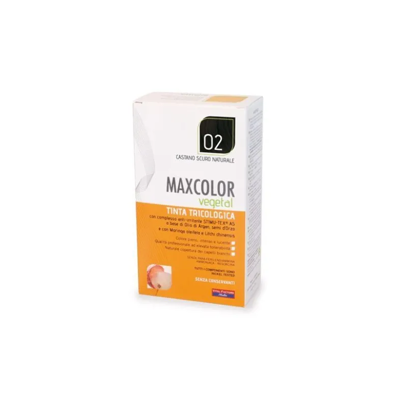 Max Color Vegetal Tinta 02 castano scuro naturale 140ml