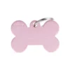 Medagliettacollezione Basic Osso Grande in Alluminio Rosa