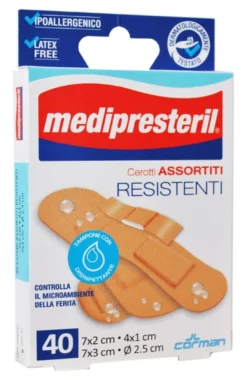 Medipresteril Cerotti Resistenti Assortiti 40 Pezzi Durata e Protezione