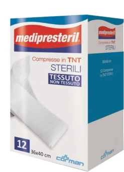 Medipresteril Garza Compressa Sterile 36x40cm - 12 Pezzi