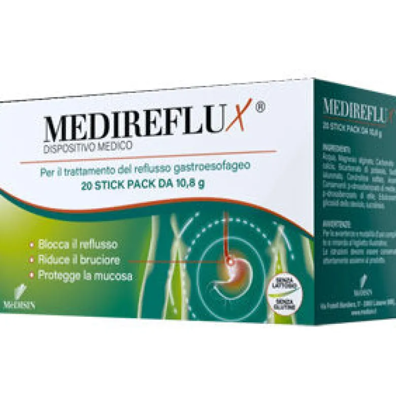 Medireflux per il reflusso gastrico 20 stick pack