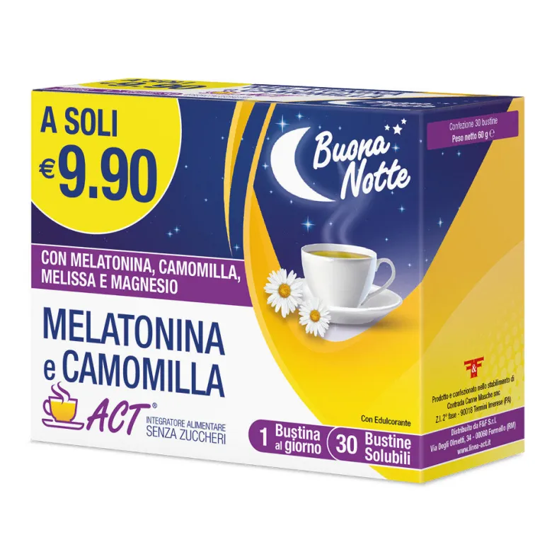 Melatonina Act + Camomilla 30 Bustine