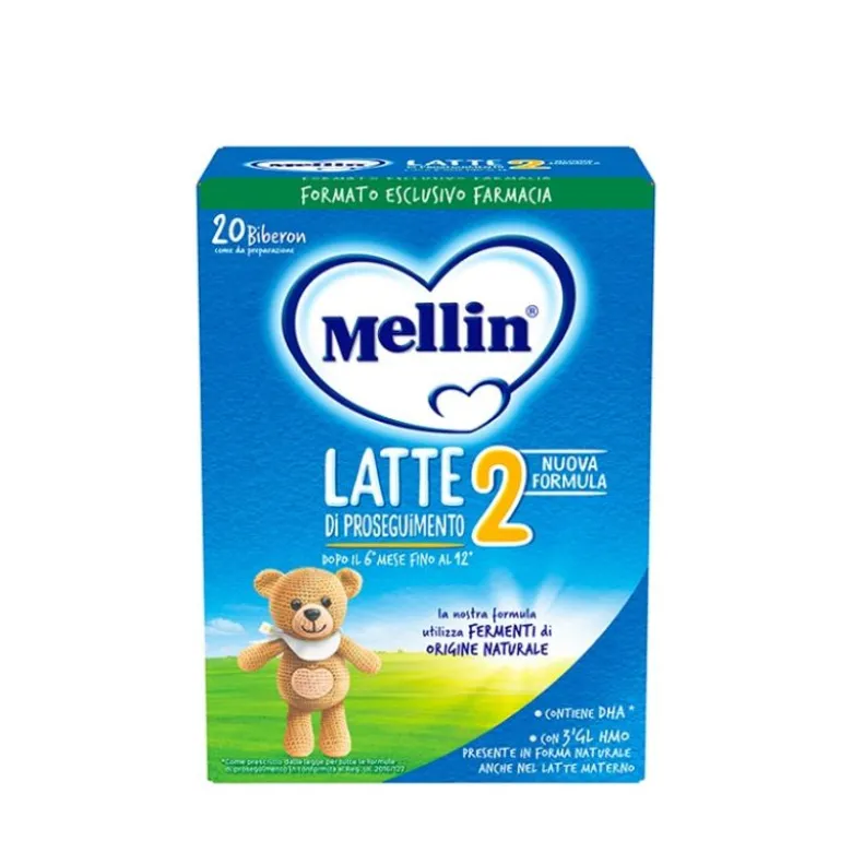 Mellin 2 nuova formula latte di proseguimento in polvere 700g dal 6° mese