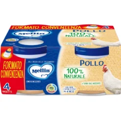 Mellin Omogeneizzato Pollo formato convenienza 4x80g
