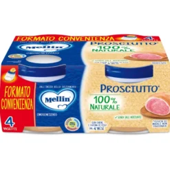 Mellin Omogeneizzato Prosciutto 80g x 4 vasetti