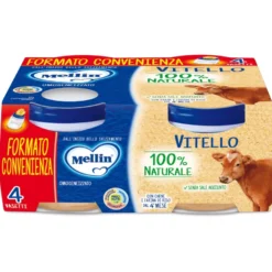 Mellin Omogeneizzato Vitello 80g x 4 vasetti