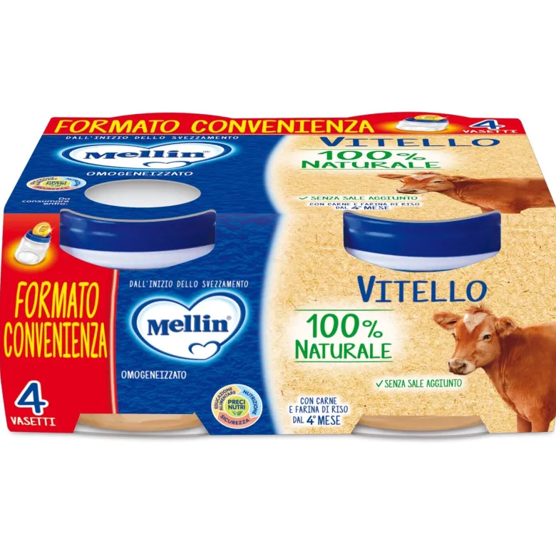 Mellin Omogeneizzato Vitello 80g x 4 vasetti