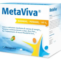 Metagenics Metaviva MgK e Vitamina C contrasta l'affaticamento 20 bustine gusto agrumi