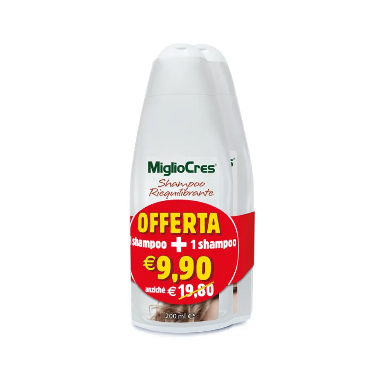 MiglioCres Shampoo Capelli Riequilibrante OFFERTA 2x200ml